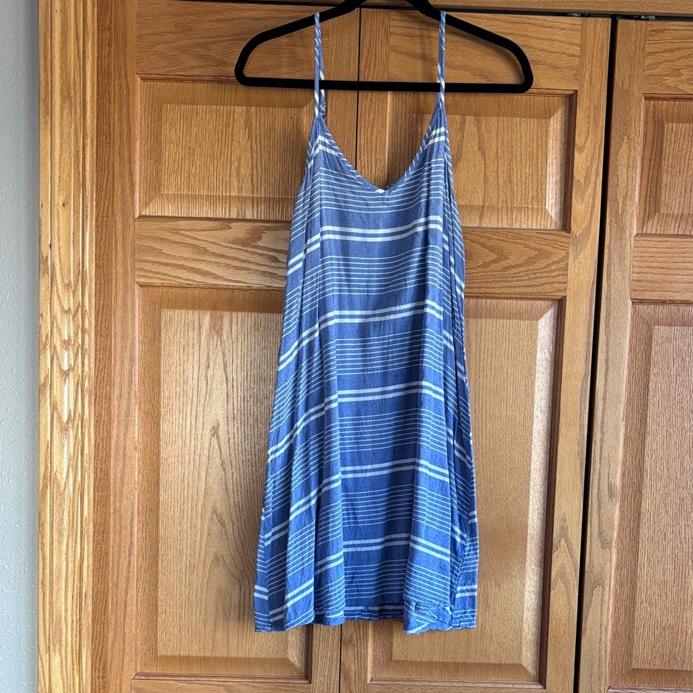 SO Blue Striped Dress